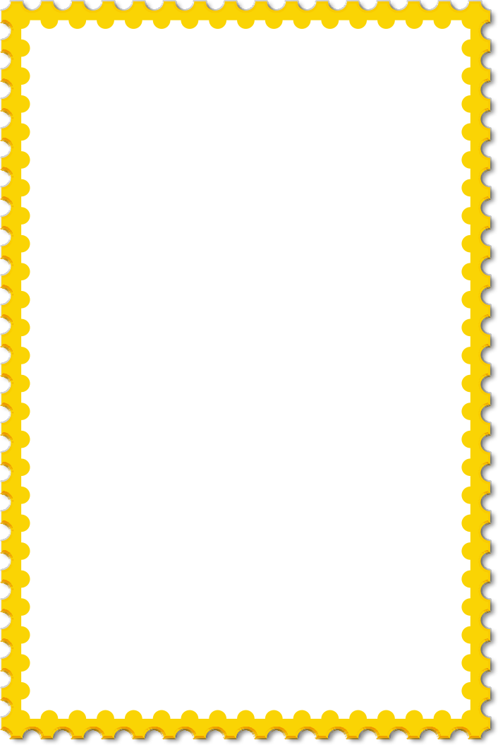 Event announcement stamp frame